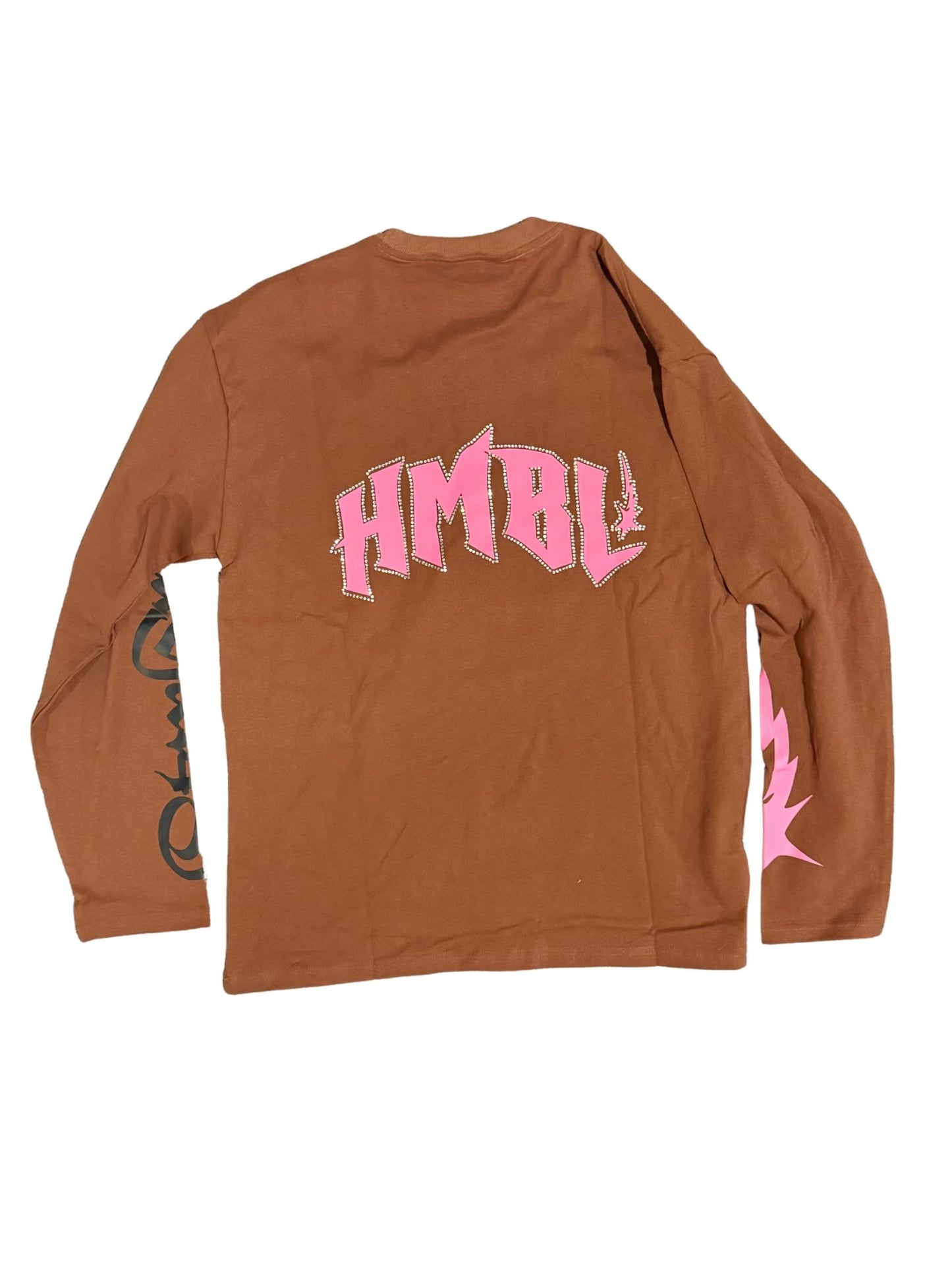 Brown mocha pray more long sleeve shirt