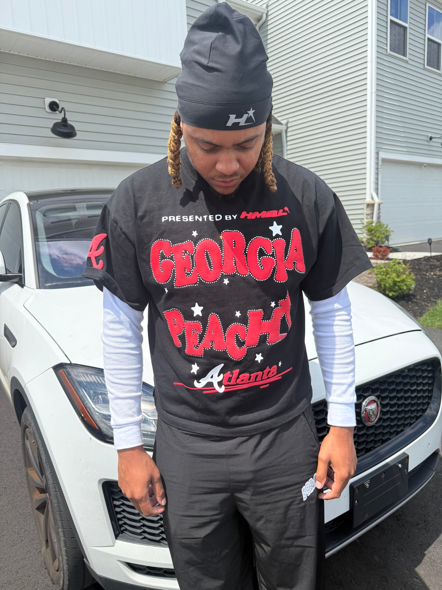 Black and red Georgia Peach Shirts