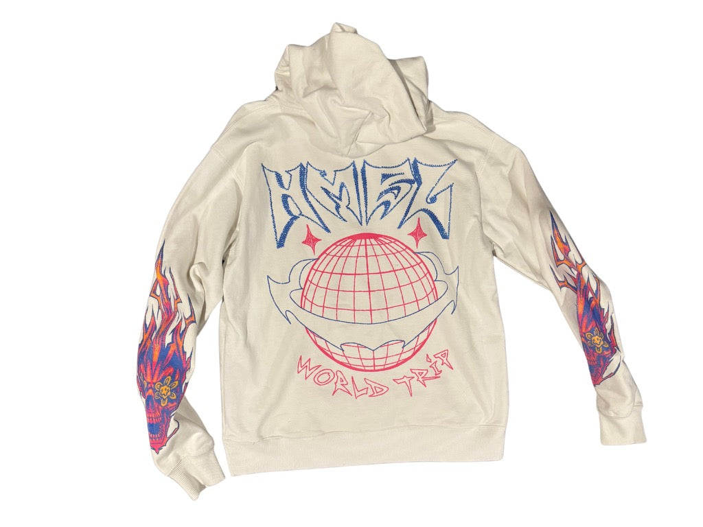 Rhinestone pullover hoodie