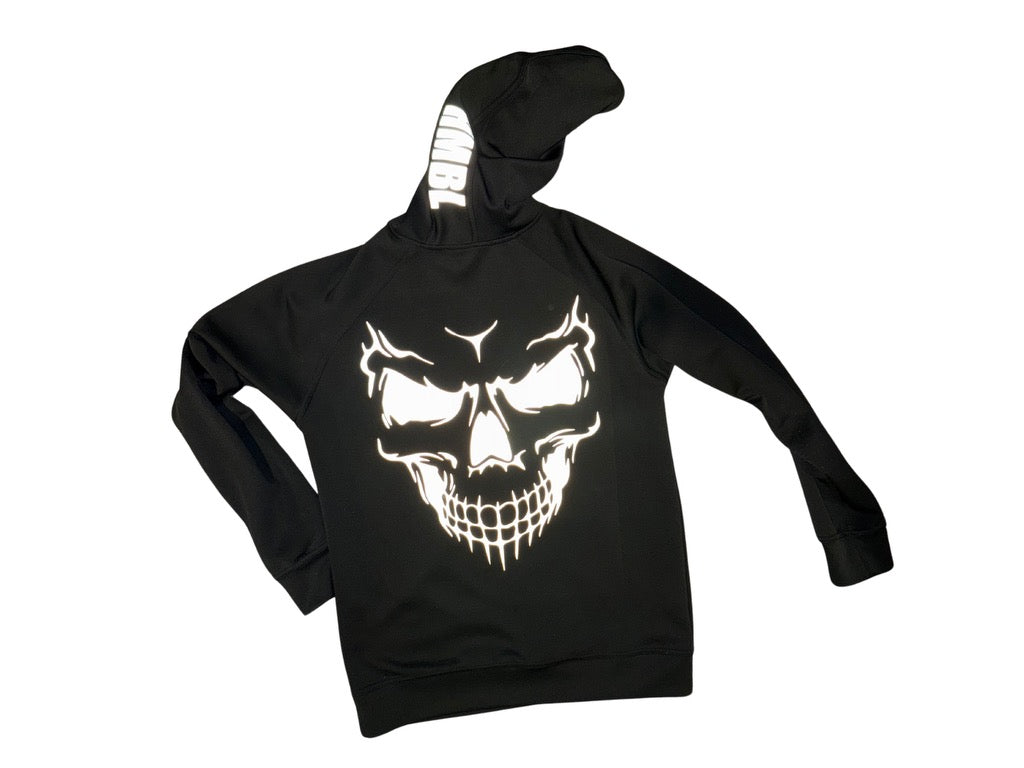 Blackout reflective athletic hoodie