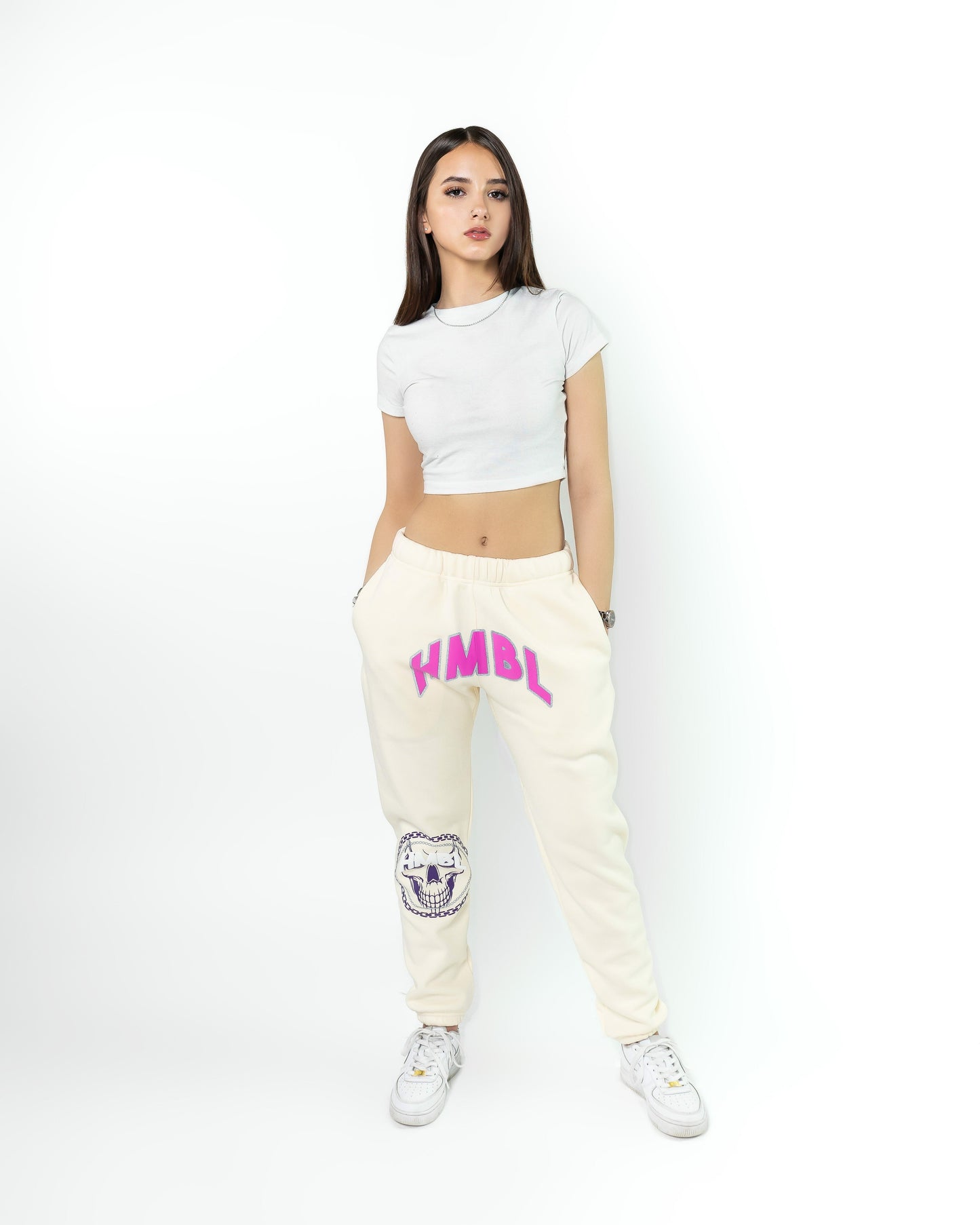 Off White Pink Sweatpants