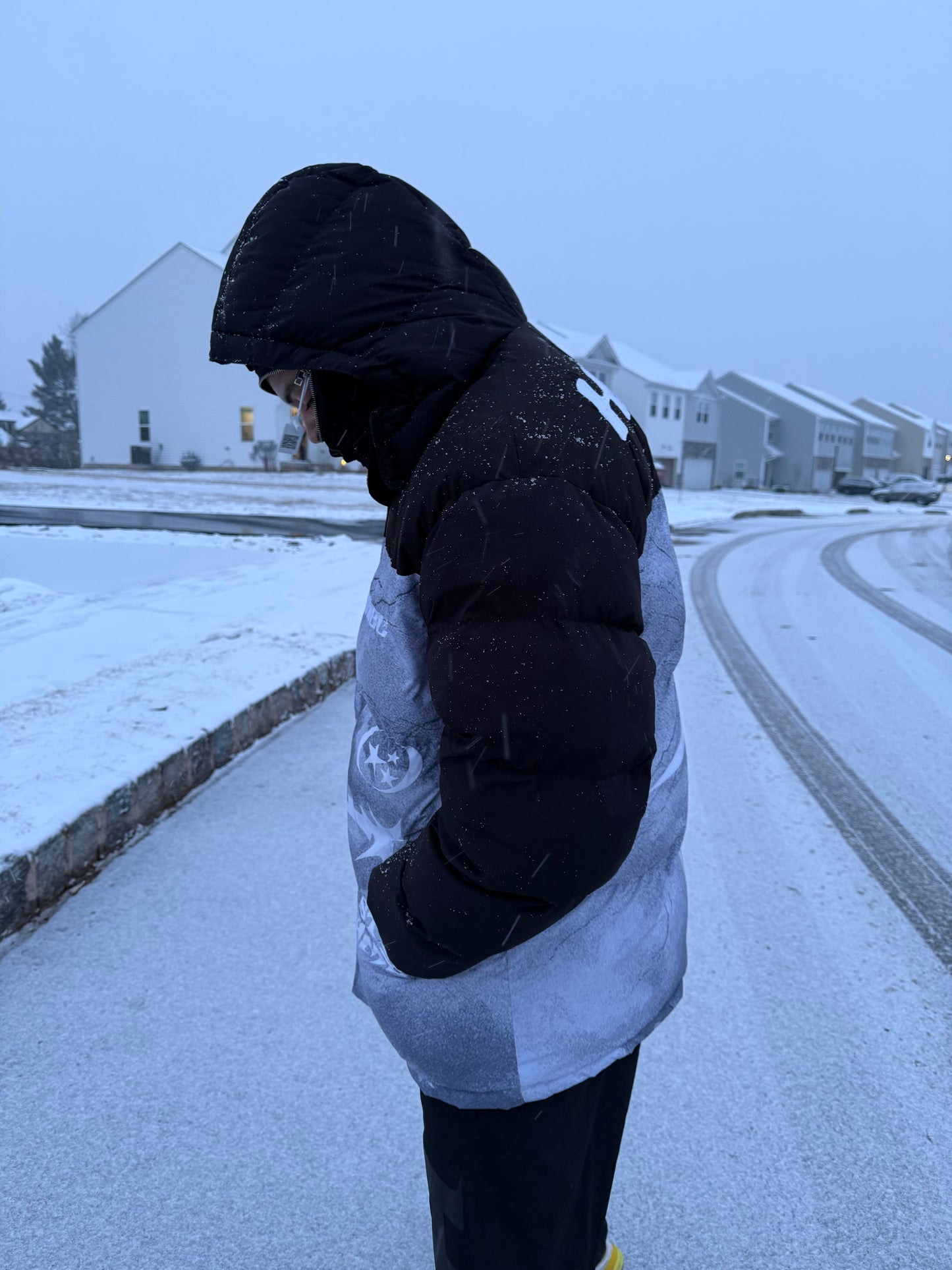 1 Of 1 HMBL Graphic Star Bubble Coat