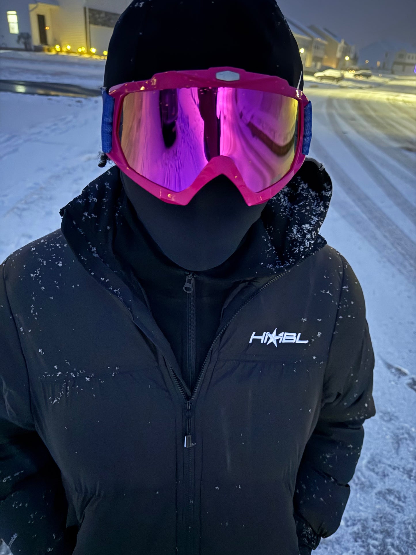 Pink cotton candy goggles ( comes with bag )