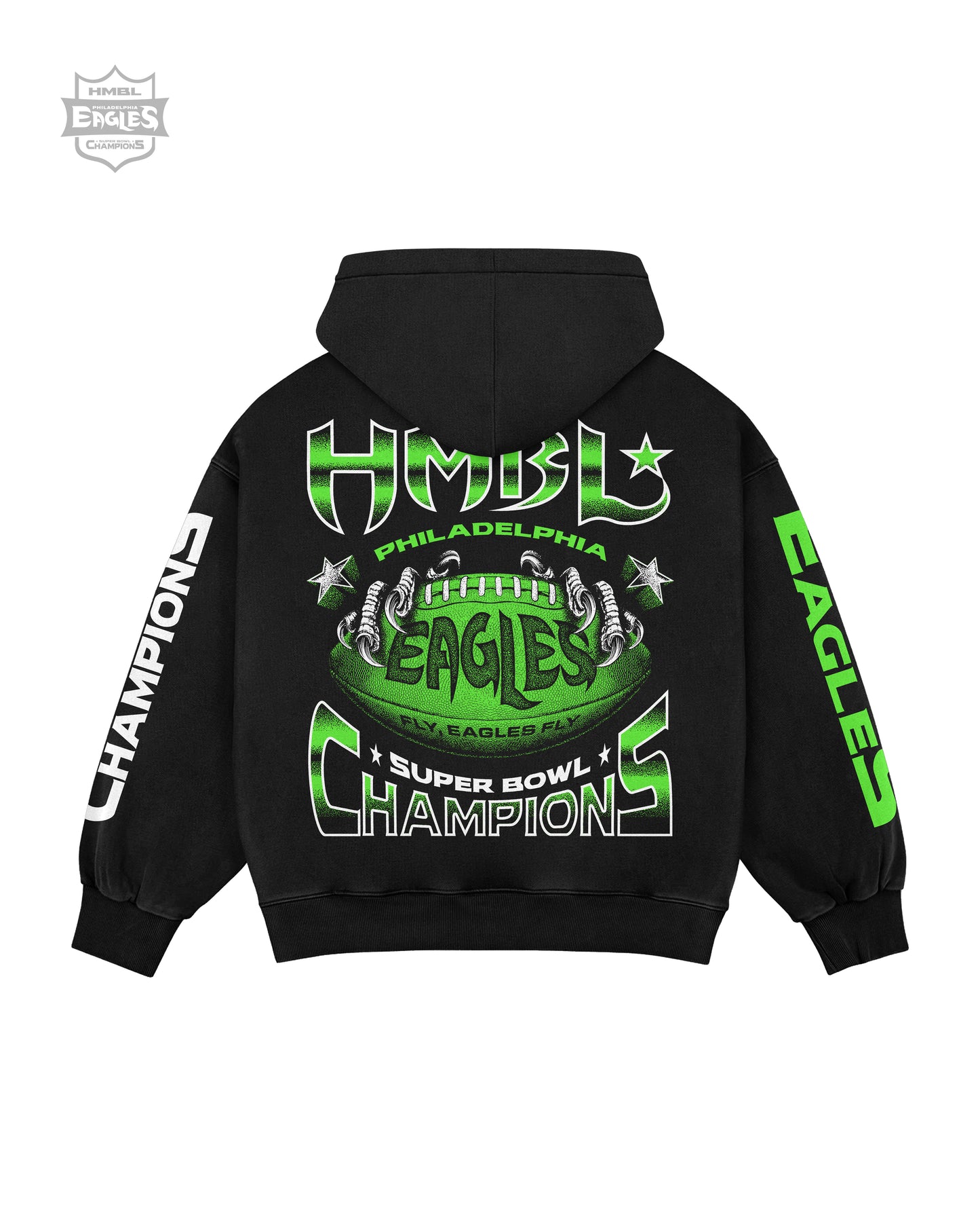 Black Super Bowl hmbl eagles hoodie