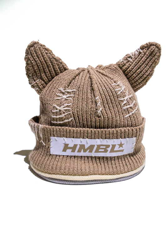 Fall triple layer tan beanie