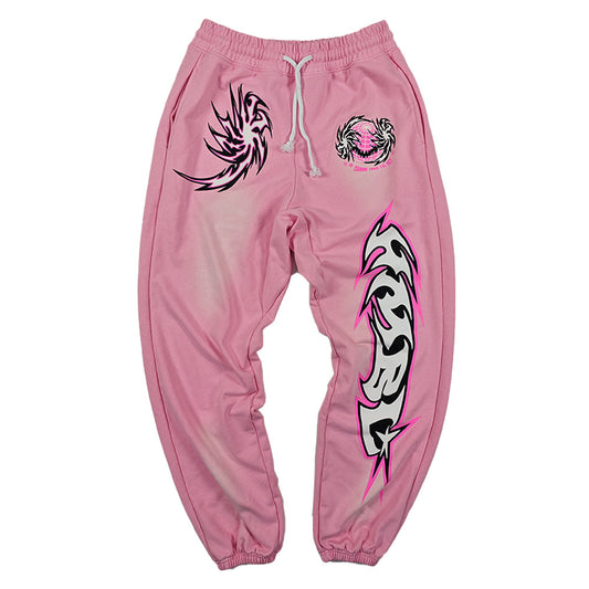 Pink potion acid wash sweats