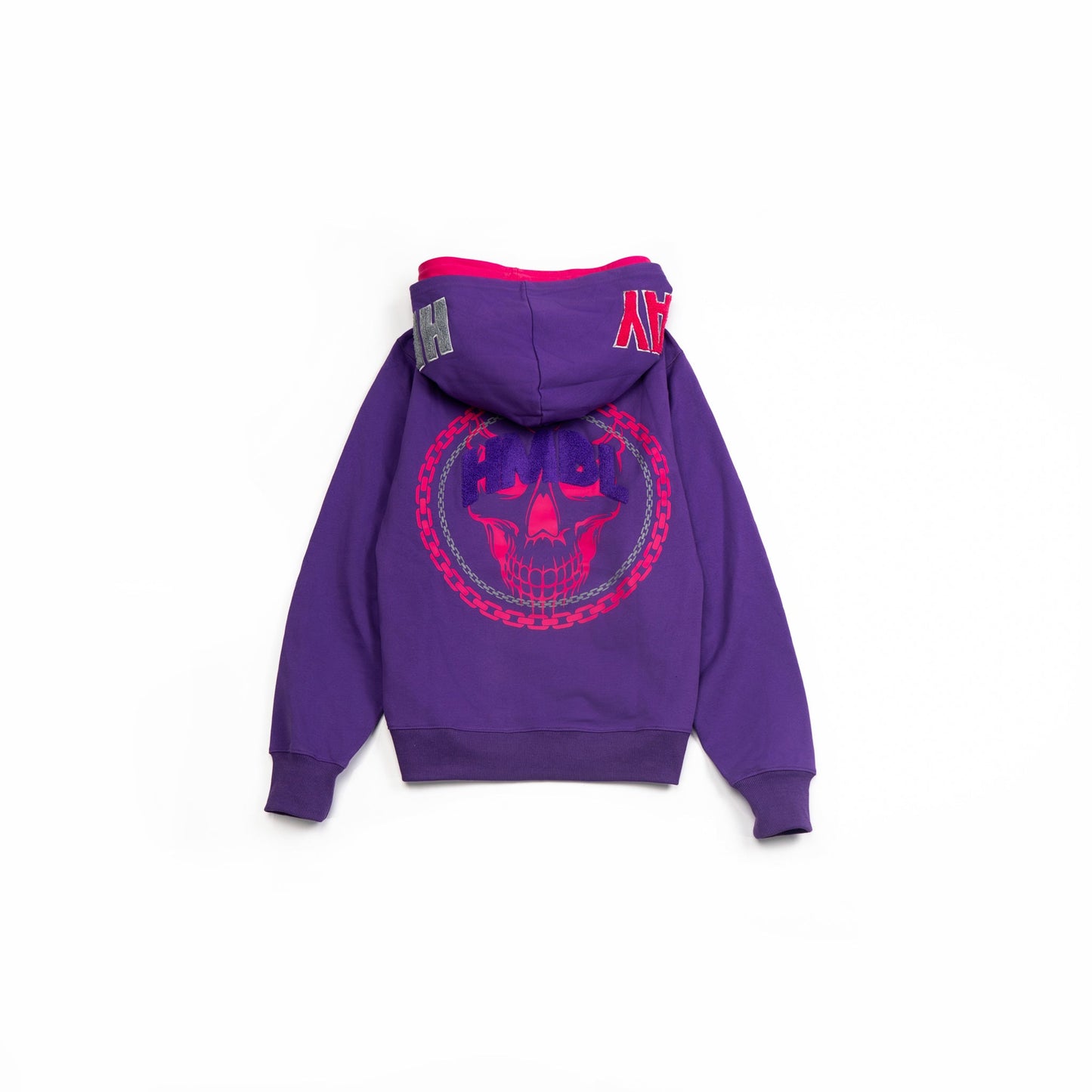 Purple pink Friday double hood full zip