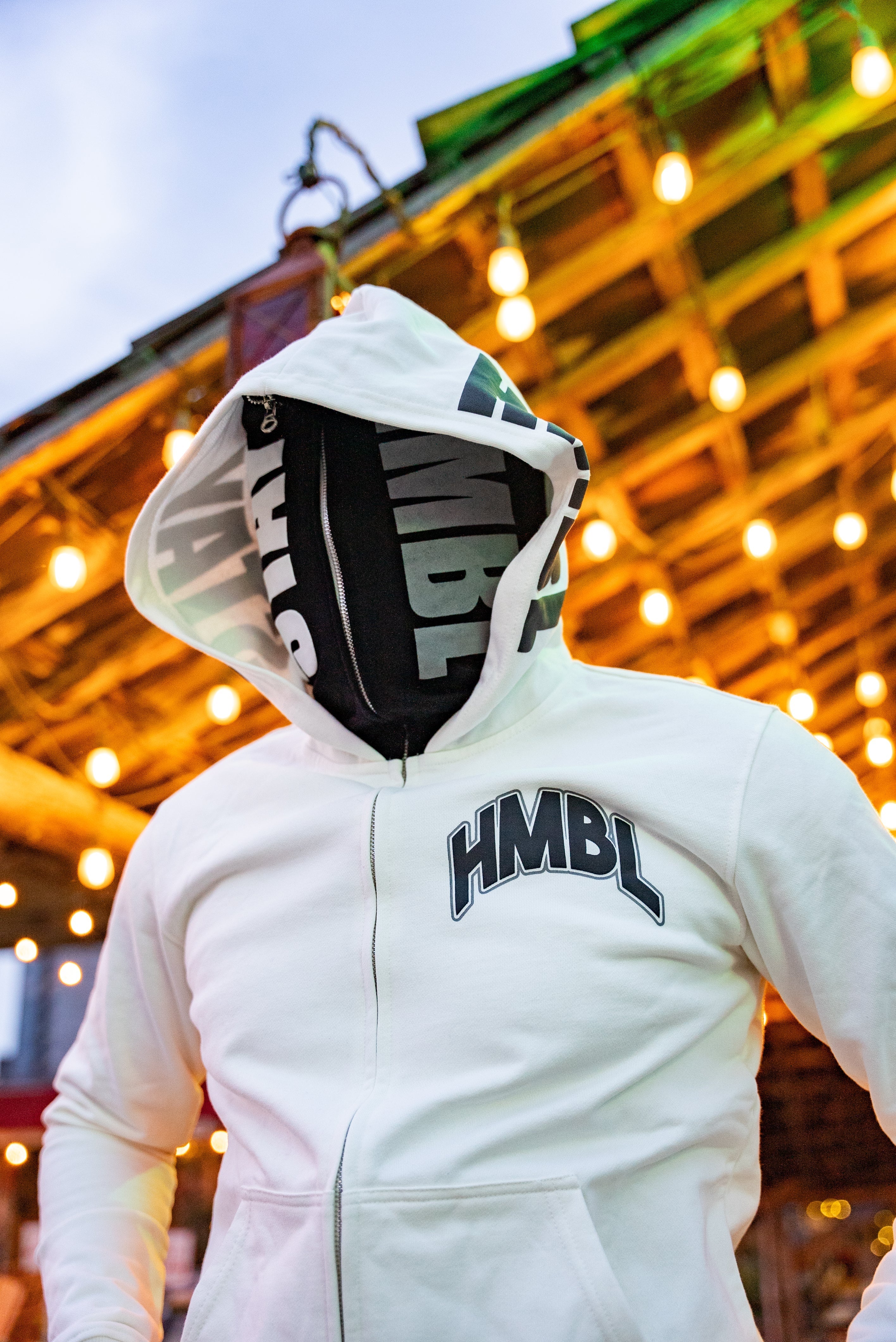 Oreo double hood full zip – Stay HMBL Clothing