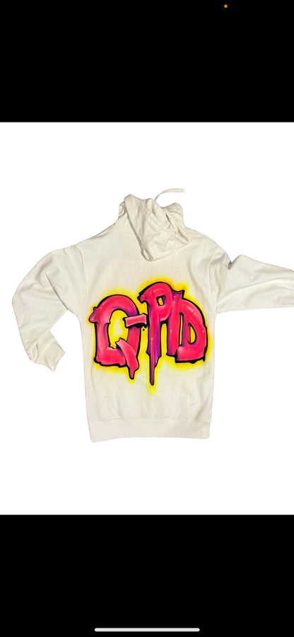 One of one graphic airbrush hoodie