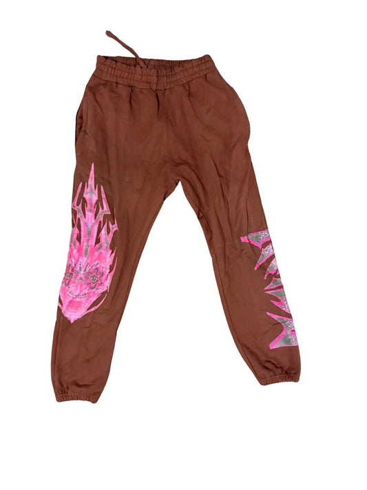 Brown mocha rhinestone sweats