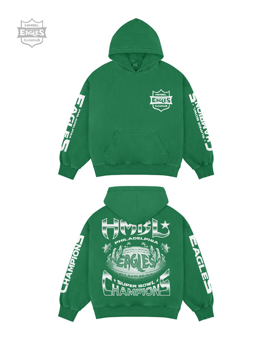 660 gsm Kelly Green Super Bowl hmbl hoodie