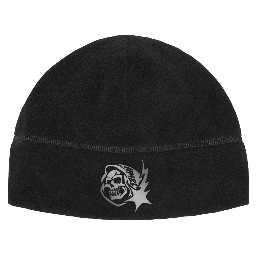 Reflective skull athletic beanie