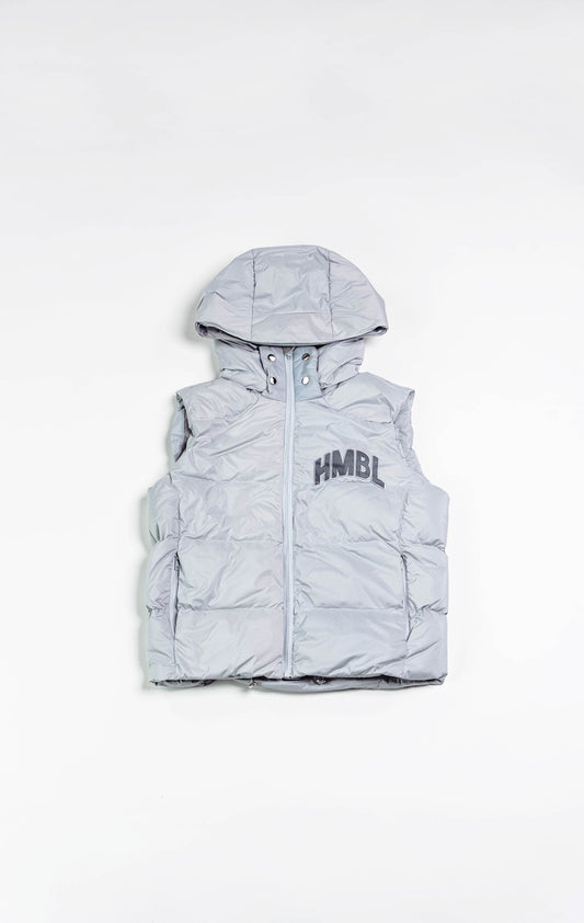 Detachable grey reflective vest