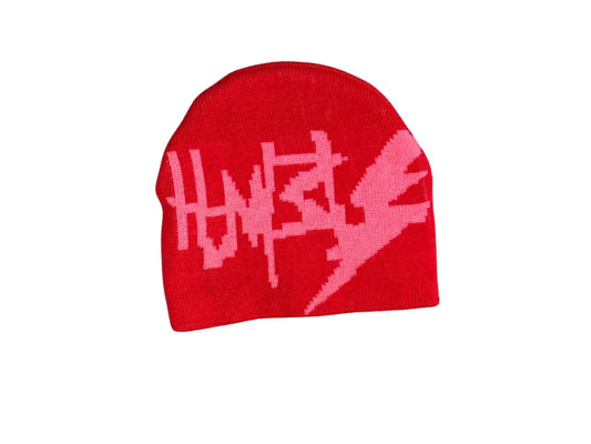 Red valentines lightning beanie