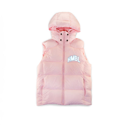 Pink reflective detachable hood vest