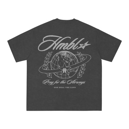 Airways acid Wash Oversize Reflective T-shirt