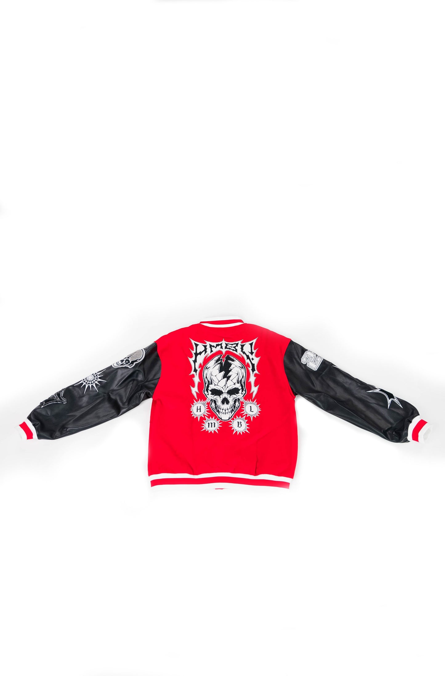 Red ranger varsity jacket