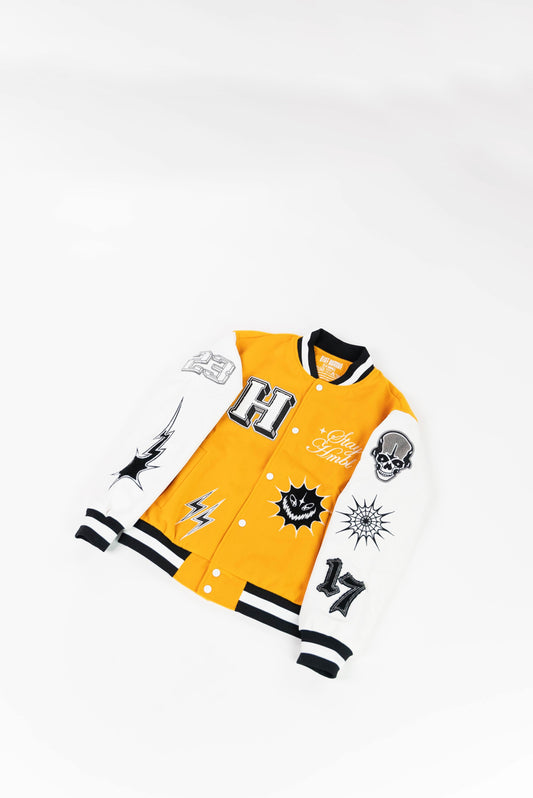 Orange Mango varsity jacket